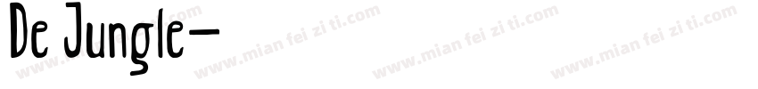 De Jungle字体转换